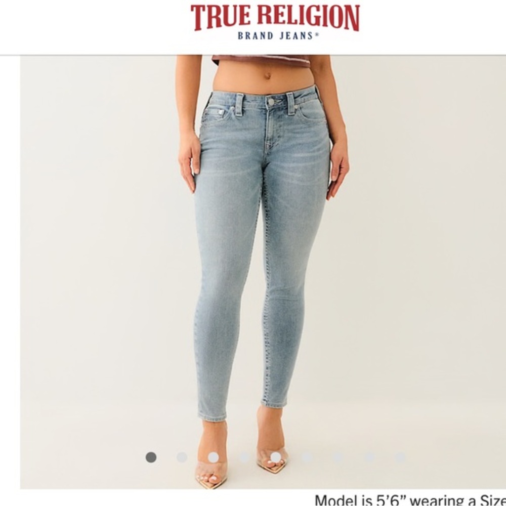 True Religion  HALLE Mid Rise Super Skinny